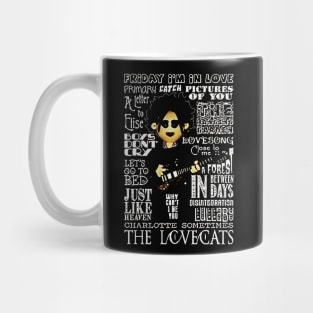 List Of Songs The cure Mug